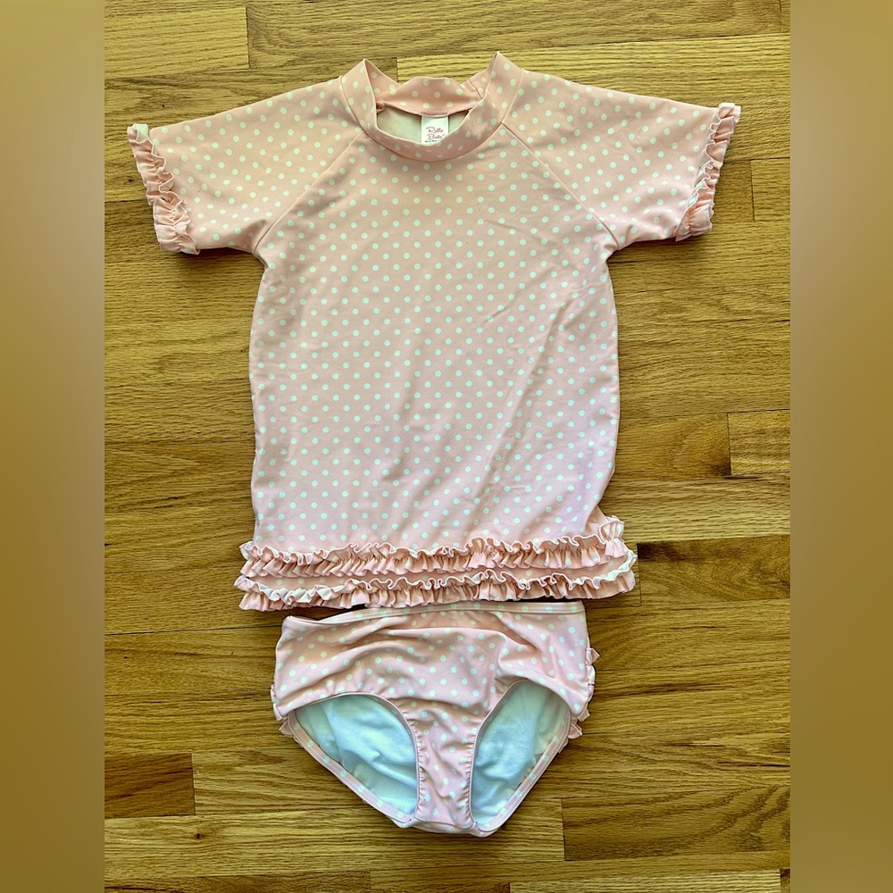 Ruffle Butts rash guard tankini